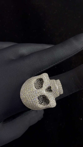 Moissanite Skull <b>Ring</b> Iced Out Luxury Hip Hop Statement Jewelry Mens Gothic Fashion <b>Ring</b> - Product Image 6