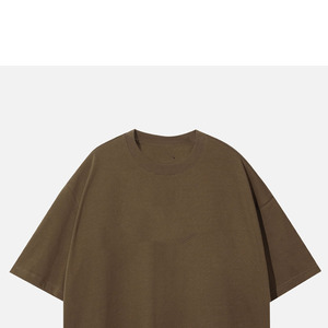 เสื้อยืดคอตตอน 100% หนัก 230 กรัม ทรงหลวม พิมพ์โลโก้ตามสั่ง สไตล์วินเทจ สำหรับผู้ชาย ขายส่ง - Product Image 5