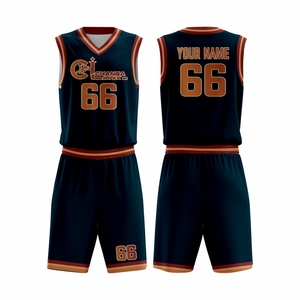 Ensemble de maillot et short de basket-ball personnalisés pour hommes, léger, respirant, en mesh, uniforme sportif pour les équipes - Product Image 3
