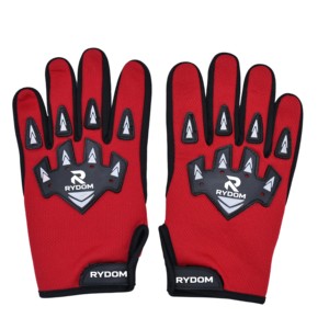 Guantes de Carreras de Dedo Completo Rojos Antideslizantes para Actividades al Aire Libre, Unisex, Resistentes, Anti-Impacto, para Mecánicos, Transpirables - Product Image 3