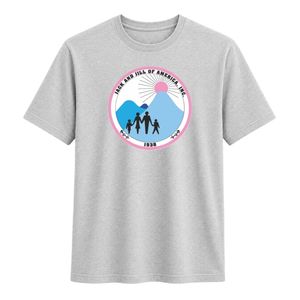Camiseta Gris Claro de Algodón, Cuello Redondo, Manga Corta, Unisex, Prenda de Moda, Tela Suave, Cómoda para Uso Diario, Clásica - Product Image 1
