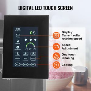 Macchina Professionale per Ghiaccio a Fiocchi in Acciaio Inox, 397LBS/24H, Tritaghiaccio Elettrico e Macchina per Coni di Neve - Product Image 4