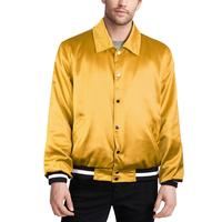 Blouson Bomber en Satin Léger pour Homme, Design Professionnel, Vente Chaude, Col Montant en Toile de Haute Qualité, Couleur Unie
