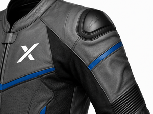 Combinaison de moto en cuir une pièce X Road Performance |   Noir Vert |   Fabricant OEM ODM |   Qualité de conception haut de gamme |   Vêtements de course - Product Image 4