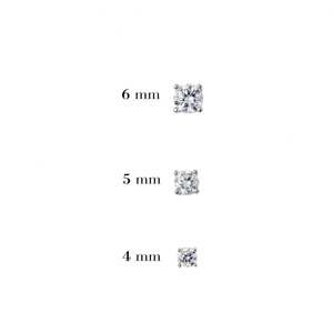 STYLISH HIGH CARBON DIAMOND 925 STERLING SILVER STUD <b>EARRINGS</b> FOR WOMEN LUXURY LIGHTWEIGHT JEWELRY FOR ENGAGEMENT AND WEDDINGS - Product Image 4