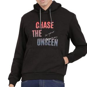 Sudadera con capucha de invierno para hombre de algodón de alta calidad 100%, logotipo impreso personalizado, hombro caído ligero, tamaño Regular, teñido liso - Product Image 1