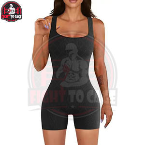 Combinaison gainante une pièce à col carré, nouvelle tendance, avec impression de logo personnalisée, prix de gros, pour femme, idéale pour l'entraînement - Product Image 2