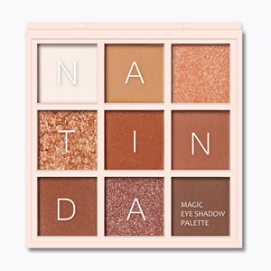 Paleta de Sombras de Ojos NATINDA, 9 Colores Mate y Brillantes, Maquillaje Mineral para Piel de Tono Medio - Product Image 4