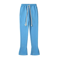 Pantalon de jogging évasé décontracté pour homme, haute élasticité, motif graffiti, éclaboussures de peinture, patchwork, toile imperméable et respirante
