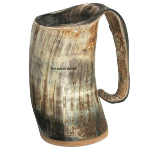 ชุดแก้วเขาควาย 2 ใบ ใช้ซ้ำได้ ล้างทำความสะอาดได้ สินค้ามาแรง ใหม่ล่าสุด แก้วน้ำทรงไวกิ้ง  แบบธรรมชาติ - Product Image 5