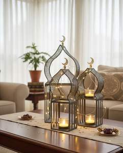 Porte-bougie artisanal en laiton massif pour la décoration de la maison, support de bougie conique en métal vintage de luxe, élégant centre de table pour mariage - Product Image 6