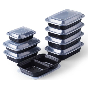 Contenants alimentaires jetables en plastique ronds étanches avec couvercles - Product Image 5