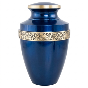 Urnas Funerarias de Latón Duradero para Adultos con Hermoso Diseño de Mariposa Grabado en Banda, Urnas Conmemorativas de Metal con Acabado en Color Dorado y Negro - Product Image 2