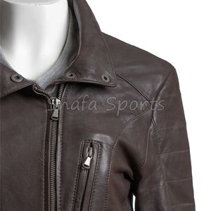 Chaquetas de Cuero Genuino con Cierre, Transpirables, de la Mejor Moda, de Pakistán, Cómodas y de Buena Calidad para Mujer - Product Image 4