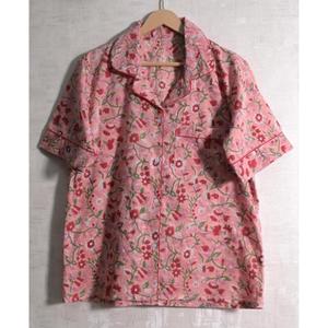 Ensemble de pyjama sexy à fleurs pour femmes, vêtements de nuit courts en coton, tenue de pyjama d'été - Product Image 4