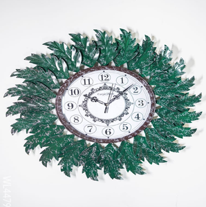 Gorgeous vibrant teal teardrop shaped wall <b>clock</b> features a delicate hanging pendulum, available at wholesale prices. - Product Image 5