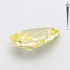 Diamante Cultivado en Laboratorio con Certificación IGI, Corte Pera Modificado de 2.07 CT, Color Amarillo Intenso Fantasía, Claridad VS1, CVD LG 800611652 para Joyería - Product Image 3