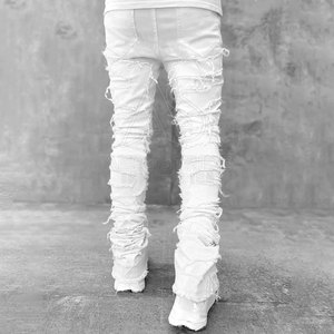 Pantalones Casuales Cómodos de Lona, Cintura Media, Diseño Personalizado, Corte Relajado, Tela Suave para Uso Diario, Estilo Moderno y a la Moda - Product Image 5