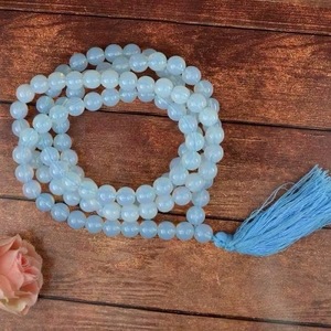 Custom 108 Prayer Beads Classic Opalite Jap Mala <b>Peace</b> Pendant Hand Knotted Spiritual Meditation Necklace Gemstone Dynamic - Product Image 4