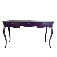 Mesa clásica de madera con tres cajones para el hogar y la oficina, muebles de estilo francés para dar estilo a la Oficina