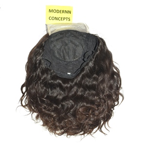 Extensions de cheveux humains noirs indiens vierges Remy non traités, naturels, à double trame, toutes couleurs, pour perruque HD Lace, 100g - Product Image 4