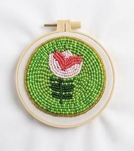 Handmade <b>Beaded</b> Heart <b>Coaster</b> Cute Love Design Aesthetic Drink Mat Table Decor Gift - Product Image 2