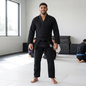 Uniforme de Jiu Jitsu Negro para Hombre, Gi de BJJ para Entrenamiento de Artes Marciales, Bordado Personalizado, Gi de Competición - Product Image 4