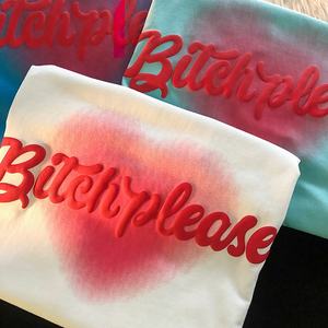 Bon matériel T-shirt décontracté pour hommes Impression bouffante personnalisée T-shirt oversize à épaules tombantes pour hommes et femmes - Product Image 5