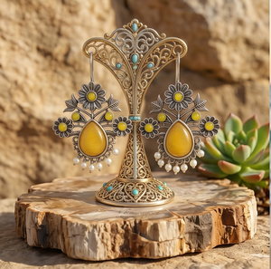 Lustre en forme de larme jaune DIVYORO - Product Image 4