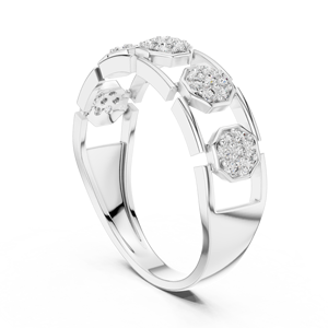 Luxury Design Hip Hop <b>925</b> Sterling <b>Silver</b> Iced Out Moissanite <b>Rings</b> for Engagement Wedding Party Gift Unisex Jewelry From India - Product Image 2