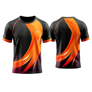 Maillots d'uniforme d'équipe personnalisés sérigraphiés 100% coton pour hommes personnalisés athlétiques - Product Image 3