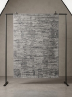 Modern Luxury Handmade Wool Rugs Soft Hand Tufted Floral Design Customizable Sizes 8.0X10 Non-Slip High Pile Latex Area Set Grey