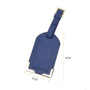 Étiquette de bagage de voyage en cuir véritable, en cuir de vachette de qualité supérieure, étiquette d'identification en cuir PU tanné pour sacs - Product Image 5
