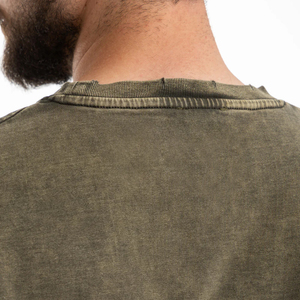 Camiseta de diseño personalizado con efecto acid wash para hombre, de alta calidad, última llegada, tela suave, camisetas para hombre con efecto acid wash. - Product Image 5