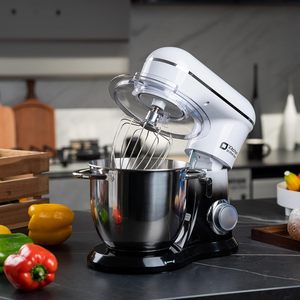 Robot pâtissier 5QT + 4.5QT avec deux bols, batteur à pétrir et fouet à œufs - Product Image 4