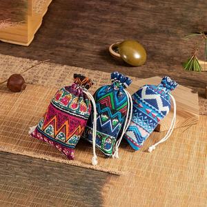 Handmade Eco Jute Jewelry Bags Small <b>Drawstring</b> <b>Pouch</b> for Wedding and Party Favors - Product Image 6