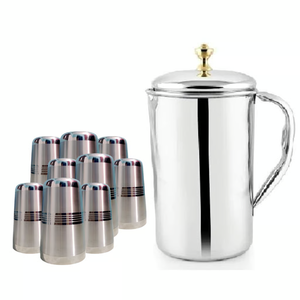 Carafe isotherme en acier avec poignée, design minimaliste, double paroi isolée - Product Image 6