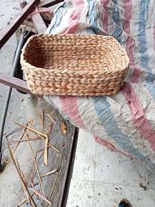 Natural Water Hyacinth Eco-Friendly Modern Handmade Woven <b>Rectangular</b> <b>Storage</b> Tray for Decorative Home Organization Wholesale - Product Image 5