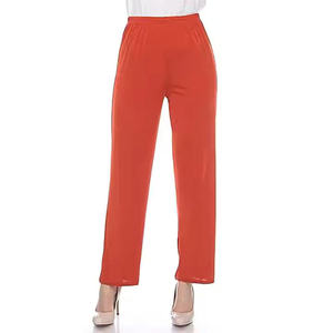 Pantalones de Yoga Largos Acampanados de Cintura Media para Mujer, Nuevo Diseño Transpirable, Levanta Glúteos, Estilo Casual Urbano de Cintura Alta para Mujer - Product Image 3