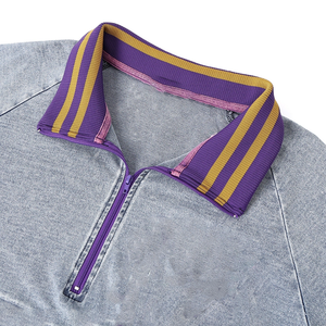 Sudadera Personalizada Omega de Mezclilla con Cierre de Cremallera, Logotipo Bordado al por Mayor, para Grupos de Fraternidad, Ropa Casual de Invierno - Product Image 5