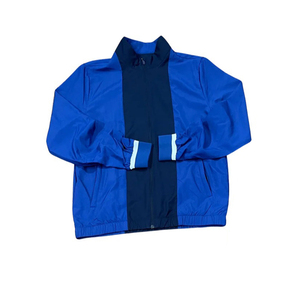 Button Up Windbreaker Jacket With Matching <b>Pants</b> Elastic Waistband On Bottoms Relaxed Fit Windbreaker Tracksuit - Product Image 2