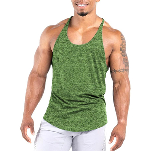 Camisetas de tirantes deportivas para hombre, de secado rápido, con espalda en Y, para culturismo y gimnasio - Product Image 4