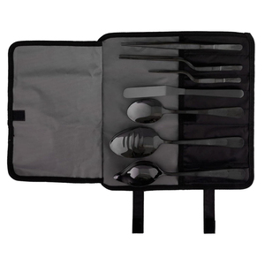Ensemble de 7 ustensiles de plats professionnels en acier inoxydable Altomme Instruments, lavables au lave-vaisselle, avec logo couleur personnalisé, outils culinaires - Product Image 1