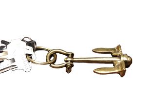 พวงกุญแจรูปสมอเรือทองเหลืองขายดีประจำปี 2026 พร้อมพวงกุญแจทองเหลืองสไตล์โบราณเคลือบทอง จำหน่ายโดยผู้ส่งออก - Product Image 5