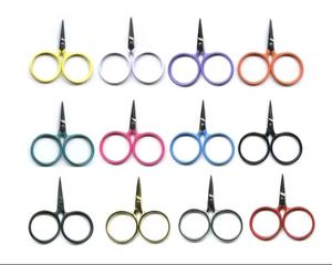 Ciseaux à cuticules en acier inoxydable à lame fine et droite, outil de beauté de précision pour les ongles, les sourcils et les cils, plusieurs couleurs - Product Image 5