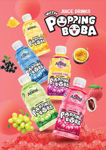 Boba Popping 320ml saveur mangue et baies, faible en glucides, en canette (boîte) - Échantillon gratuit Abest Lucy Boba Vietnam - Meilleures ventes - Product Image 2