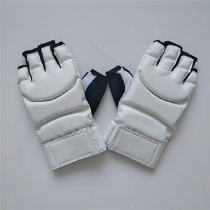 High Quality Premium <b>Black</b> PU MMA Shooter Sparring Boxing Gloves for Outdoor Use Waterproof Unisex Training Gloves - Product Image 1