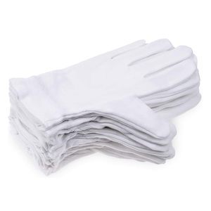 Meilleurs gants maçonniques en coton 100% biologique, longueur opéra, imprimés par transfert thermique, 28 OZ, double sangle de paume, personnalisables, durables, pour usage quotidien - Product Image 2