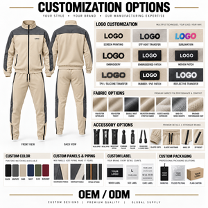 <b>Zip</b> Pockets Men's Training Tracksuit Hooded Drawstring Closure Eco-Friendly Cotton Workout Bulk Wholesale OEM Apparel Supplier - Product Image 5