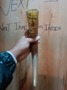 Chope en corne de buffle d'eau blanche fabriquée à la main, corne décorative à la mode polie pour les amateurs de bière et d'hydromel - Product Image 2